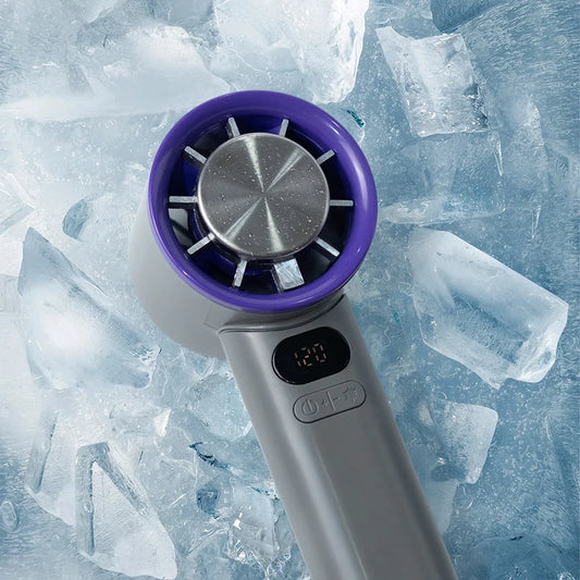Xiaomi 3000Mah Handheld 120 Speed Fan Electric Hand Fans Ice Compress High-Speed Cooling USB Rechargeable LED Digital Display